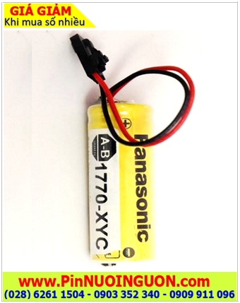 Pin Panasonic BR-A; Pin BR-A; Pin nuôi nguồn Panasonic BR-A 1800mAh (zắc đen Allen Bradley) chính hãng, Made in Japan